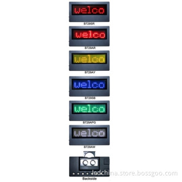 Multi-Language Name Tag LED Name Card